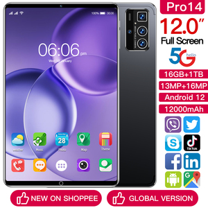 Wifi <strong>Tablet</strong> Pc 12 Inch Dual Sim <strong>Android</strong> <strong>Tablet</strong> Pro 14 Branded 16gb+1tb Educational and Phone <strong>Call</strong> Capable - Product Image 3