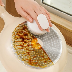 Kitchen Decontamination Bathtub Brush <b>Tile</b> Brush Marvelous Pot Cleaning Accessories Cooktop Steel Wire Cloth Cleaning Brush - Product Image 2