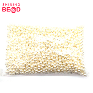 Perle sfuse bianche Beige rotonde all'ingrosso da 8 mm perle di <span class=keywords><strong>plastica</strong></span> ABS senza fori per la creazione di gioielli accessori artigianali fatti a mano - Product Image 5