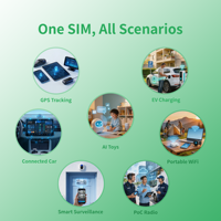 Carte SIM GPS Tracker, itinérance mondiale 4G LTE, données IoT M2M pour le suivi des véhicules en Amérique du Nord