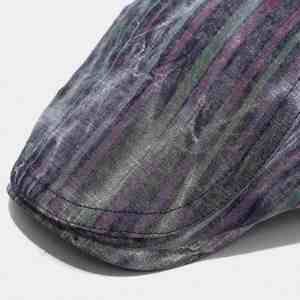 Spring <b>Summer</b> New Vintage Ivy Hats Women Men Stripes Fashion British Breathable Ivy Hat - Product Image 6