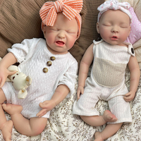 Poupée Bébé Reborn en Silicone Intégral, Poupée Nouveau-né Réaliste, Poupée Fille Pondérée à Bouche Ouverte Personnalisable, Cadeaux de Noël – Vente Directe Usine