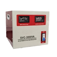 Régulateur de tension automatique (AVR) Stabilisateur de tension en cuivre SVC Entrée 80-260V Sortie 220V 0,5-30KVA Monophasé AC Industriel