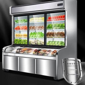 Réfrigérateur de présentation à refroidissement direct grande capacité, <span class=keywords><strong>congélateur</strong></span> trois zones pour les professionnels de la restauration (BBQ et fritures) - Product Image 6