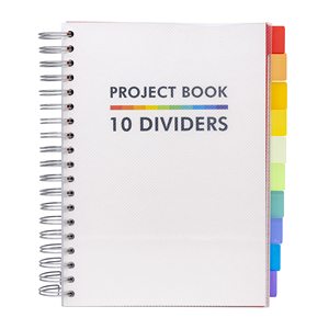 A5 Custom Spiral Planner <b>Journal</b> School Office Use Waterproof Paper Cover High Quality Subject Notebook Dividers Custom Logo - Product Image 4