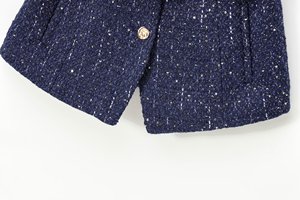 Nouveau <span class=keywords><strong>Gilet</strong></span> <span class=keywords><strong>Femme</strong></span> Rétro Chic 2024, Col Rond Texturé, <span class=keywords><strong>Sans</strong></span> Manches, Ceinture Joker Ornée de Perles, Coupe Slim. - Product Image 4
