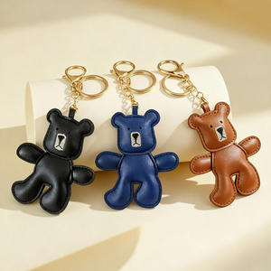 จี้หมีปักมือคุณภาพสูง & พวงกุญแจหนัง/PU  ตกแต่งเสื้อผ้า DIY เป็นมิตรกับสิ่งแวดล้อม - Product Image 4