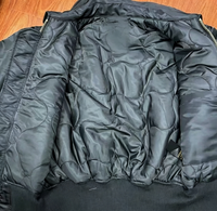Blouson Bomber d'Hiver pour Homme en Nylon Matelassé, Coupe Droite, avec Patch Personnalisé, Isolé, Coupe-Vent, Vente en Gros, Fermeture Éclair, Manches Utilitaires