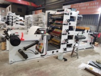 Machine d'impression de gobelets en papier 580 mm flexographique 120 m/min automatique 4 couleurs nouvelle structure empilable
