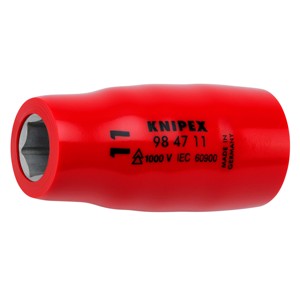 Clé à douille Knipex 11 mm hexagonale isolée 1000 V fabriquée en Allemagne - Product Image 1