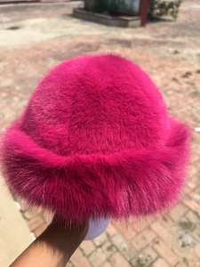 Promosi Topi Bucket Wanita Mongolia Baru, Tebal, Hangat, Modis, Anti Angin dan Anti Dingin - Product Image 5