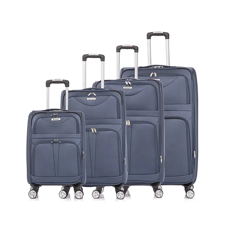 eva soft luggage traveling bags luggage trolley suitcases polyester