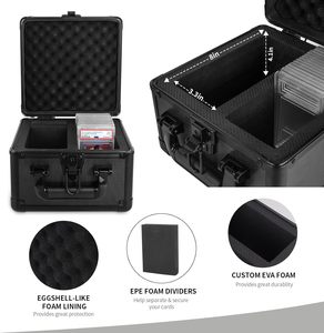 Boîte de rangement pour cartes gradées, capacité de 60+ cartes, étui pour cartes gradées, cartes sportives, cartes à collectionner de baseball - Product Image 4