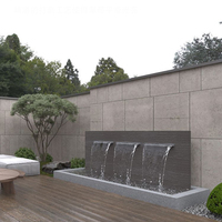 Fuente de Cascada para Interiores y Exteriores de Acero Inoxidable JNZ, Bomba Solar, Diseño Atractivo, IP68 Impermeable, para Jardinería y Piscina
