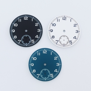 Cadran stérile de 37 mm, cadran semi-<span class=keywords><strong>mouvement</strong></span>, cadran OEM, compatible avec les mouvements <span class=keywords><strong>ETA</strong></span> <span class=keywords><strong>6497</strong></span> 6498 Seagull ST3600 ST3620 série ST36 - Product Image 3