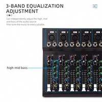 Console de mixage numérique Demao F71 RTS USB amplificateur de mixage audio karaoké professionnel avec mezcladoras de musique numériques