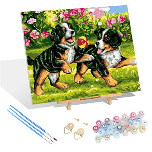 Pintura por números 40x50 Perro <span class=keywords><strong>Lienzo</strong></span> Pintura Animales Pintura <span class=keywords><strong>al</strong></span> óleo por números Animales Artesanía Pintura por números Perro - Product Image 1