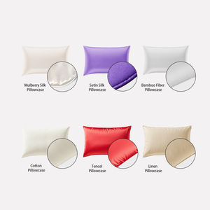 en soie de mûrier brodée avec logo personnalisé <span class=keywords><strong>anti</strong></span>-acariens non toxique 100% <span class=keywords><strong>taie</strong></span> d'<span class=keywords><strong>oreiller</strong></span> en soie satinée de polyester - Product Image 4