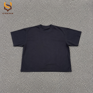 Fabricants de vêtements OEM ODM, t-shirts pour hommes de haute qualité, coupe ample, surdimensionnés, impression en relief personnalisée, t-shirt personnalisé de qualité supérieure - Product Image 1