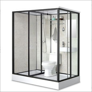 Unidad de Ducha Prefabricada de Lujo, Portátil, para Hotel, Diseño con Puerta de Vidrio, Baño Modular Prefabricado - Product Image 2