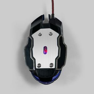 Souris de jeu 6D filaire USB GM-011L orientation droite avec rétroéclairage LED de roue de feu de vent pour les joueurs d'ordinateur portable - Product Image 6