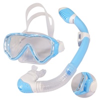 Ensemble de masque de plongée universel Waspo Full Dry avec lentilles en silicone anti-buée et verre trempé