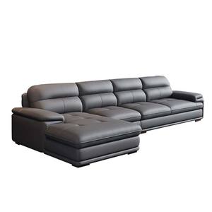 Mobili per la casa soggiorno divano divano in pelle divano angolo Set soggiorno moderno divano componibile con ottomana - Product Image 6