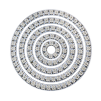 WS2812B 5050 SMD RGB Pixel lampu cincin DC5V modul melingkar yang dapat disesuaikan 16/30/45 LED konektivitas USB UNTUK Arduino/ESP8266 1m