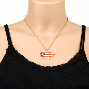 Collar con colgante <span class=keywords><strong>de</strong></span> bandera <span class=keywords><strong>de</strong></span> mapa <span class=keywords><strong>de</strong></span> <span class=keywords><strong>Puerto</strong></span> <span class=keywords><strong>Rico</strong></span> <span class=keywords><strong>de</strong></span> acero inoxidable con goteo <span class=keywords><strong>de</strong></span> aceite Vintage dorado <span class=keywords><strong>para</strong></span> hombres y mujeres, accesorios <span class=keywords><strong>de</strong></span> collar caliente 2024 - Product Image 5