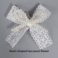 Nouvelle Décoration Florale Polyvalente pour Sabots : Breloque Nœud en Perles, Accessoires en Dentelle, Perles de 2,5-3,5 cm, Couleur Personnalisable pour Femme