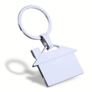 Porte-clés personnalisé en métal en forme de maison avec logo, pour agents immobiliers et banquiers hypothécaires - Product Image 2