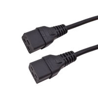 Câble Répartiteur d'Alimentation C14 vers Double C19 IEC 320, Câble de Branchement Haute Puissance pour Serveur PDU, Cordon Répartiteur de Type Y Premium