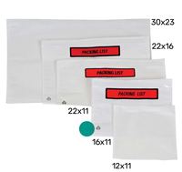 Étiquette d'expédition auto-adhésive épaisse personnalisée enveloppes étanches avec fenêtre transparente en plastique liste d'emballage pochette fermée