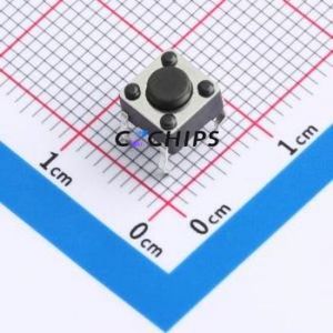 SH-6X6X4.5H-CJ Tactile Switch DIP-4P,6x6mm Switch Single Pole Single Throw Round Button 2.5N Through Hole - Product Image 1