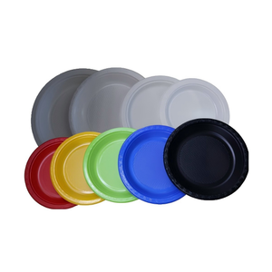 Assiettes jetables en plastique | 6 ", 7", 9 ", 10" | Rond | Texturé | Uni | Coloré | Personnalisable | Qualité | Durable | Élégant - Product Image 1