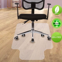 Tapis de chaise de bureau en PVC transparent pour une glisse facile et une protection de tapis moderne 36 "x 48" tapis de chaise de bureau à domicile en gros