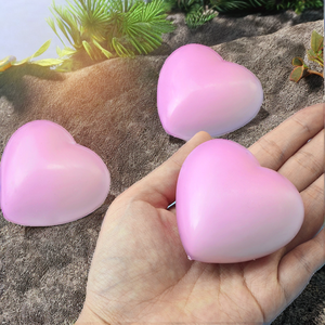 5.5*6 UV Color-Changing Heart TPR Squishy Toy Flour Filled Slow <b>Rebound</b> Stress Relief Squeeze Toy for Girls - Product Image 2