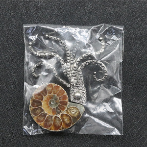 Broche en coquille de conque naturelle à faire soi-même, broche en ammonite, pendentif en coquille de pieuvre pour femme et <span class=keywords><strong>homme</strong></span>, cadeau - Product Image 2