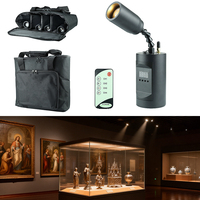 Projecteurs LED portables 10W rechargeables blanc chaud sans fil DMX 5.5H avec zoom et variateur d'intensité en alliage d'aluminium pour concerts, théâtres et mariages