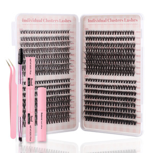 Vente en gros de nouveaux faux cils DIY à grappe unique 640 grappes mixtes Logo personnalisé - Product Image 3