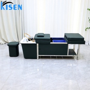 KISEN Sillón de Spa Portátil Moderno para Salón de Belleza con Tanque de Agua de 90L, Cama de Masaje Tailandés, Terapia de Agua y Spa Capilar para Uso Hospitalario - Product Image 1