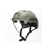Casque tactique durable FAST BJ avec visière en verre, casque de sécurité ABS anti-choc pour entraînement, sécurité, et accessoires de cinéma et de télévision