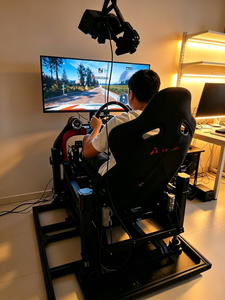 Simulador de Carreras 4DOF con Asiento Ajustable, Volante y Soporte para Monitor - Product Image 3