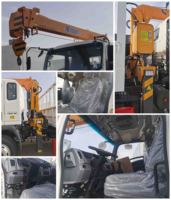 Camion grue Sinotruk HOWO 3,2 tonnes 4x2 240 ch Diesel Weichai, boîte de vitesses manuelle neuve Euro 3 MLD 6 vitesses, cabine couchette à toit plat