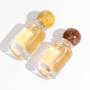 Bestselling 50ml glass perfume <b>bottle</b> refillable cosmetic <b>spray</b> <b>empty</b> <b>bottle</b> with step body and round ball cap for travel - Product Image 4