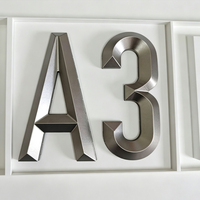 Letrero de Bienvenida para Puerta Principal, Letras de Canal Doradas Personalizadas, Letrero 3D, Letrero de Tienda, Letras Metálicas, Logotipo, Número de Casa para Edificio