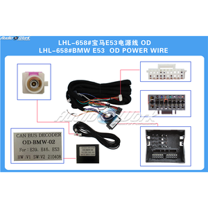 适用于 BMW E53 X5 Android 收音机升级，OD-BWM-02 即插即用 CAN 解码器接线套件 - Product Image 2