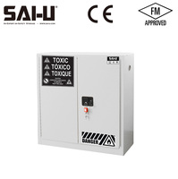 Armoires de stockage de produits chimiques toxiques personnalisables SAI-U FM blanches, fournies par des usines de fabrication chinoises SC0030W 30Gal