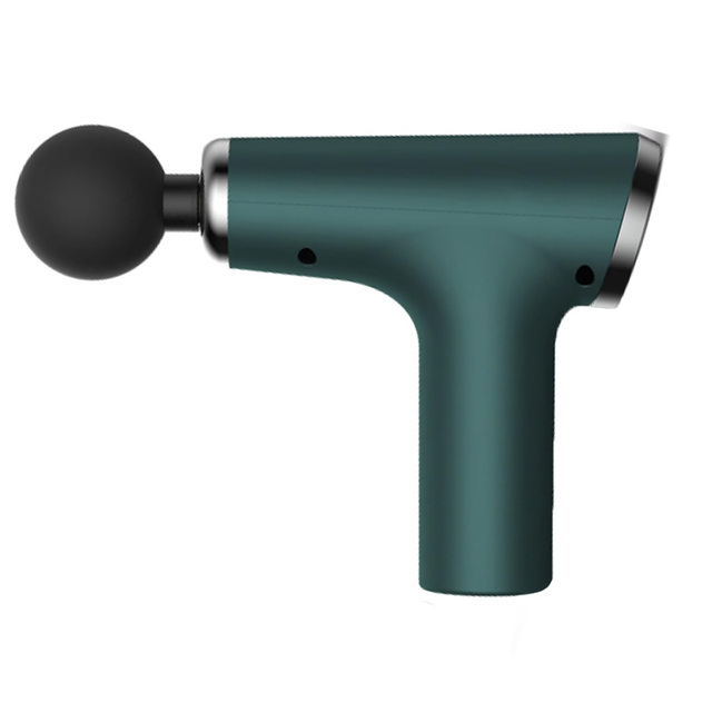 Wholesale Portable Electric Percussion Massage Gun Quiet 4 Head 6 Speeds Handheld Muscle Massager Neck Waist Small LCD Machine