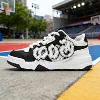 Chaussures de course décontractées pour hommes 2026, style lacets, marque de mode nationale, chaussures de skate transfrontalières, design de niche, maille respirante EVA